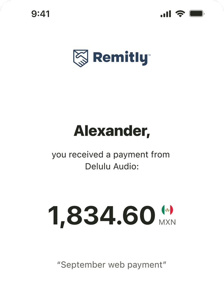 Pay with a link payment screen